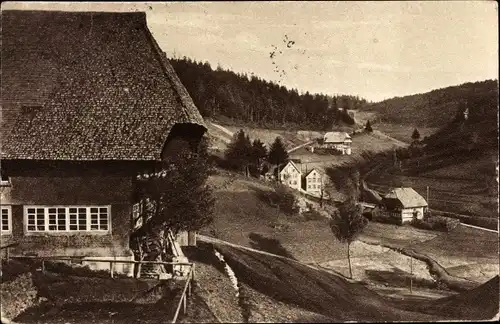 Ak Gütenbach im Schwarzwald, Häusergruppe