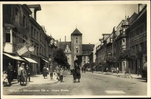 Ak Villingen Schwenningen im Schwarzwald, Obere Straße, Gebrüder Finger