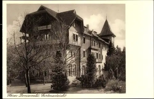 Ak Königsfeld im Schwarzwald Baden, Heim Doniswald, Gartenansicht