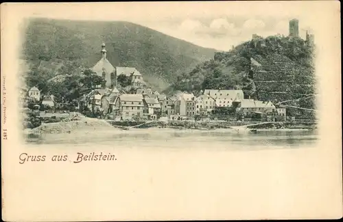 Ak Beilstein an der Mosel, Gesamtansicht