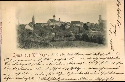 Ak Dillingen an der Donau, Gesamtansicht