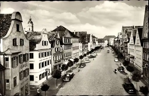 Ak Günzburg an der Donau Schwaben, Marktplatz 