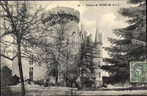 Ak Tigné Maine et Loire, Château