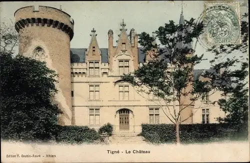 Ak Tigné Maine et Loire, Château