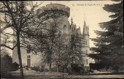 Ak Tigné Maine et Loire, Château