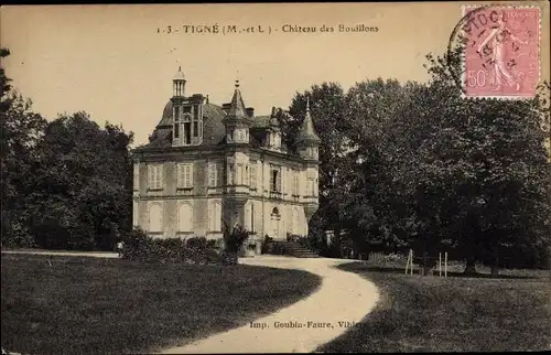 Ak Tigné Maine et Loire, Château des Bouillons