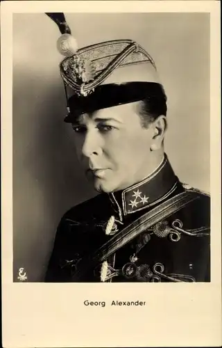Ak Schauspieler Georg Alexander, Portrait in Uniform