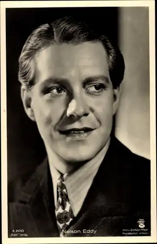 Ak Schauspieler Nelson Eddy, Portrait, Ross Verlag A 24742