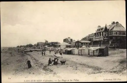 Ak Lion sur Mer Calvados, la Plage et les Villas