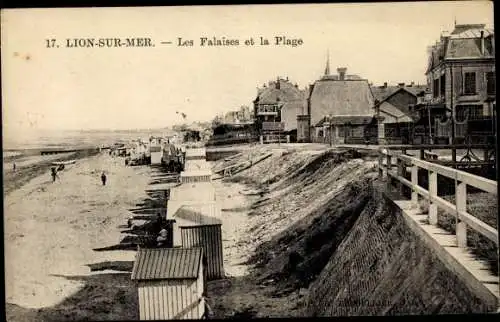 Ak Lion sur Mer Calvados, les Falaises et la Plage