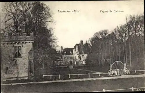 Ak Lion sur Mer Calvados, Facade du Château