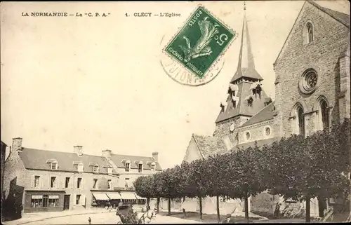 Ak Clécy Calvados, l' Église