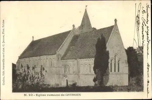 Ak Cinteaux Calvados, Église Romane