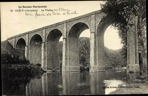 Ak Clécy Calvados,  Le Viaduc