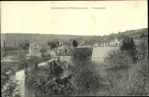 Ak La Chapelle Yvon Calvados, Vue générale, Panorama