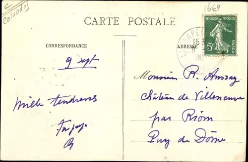 Ak La Chapelle Yvon Calvados, Vue générale, Panorama