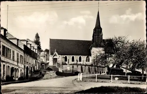 Ak La Chapelle Yvon Calvados, l' Église, Ortspartie