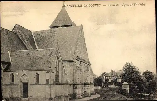 Ak Bonneville la Louvet Calvados, Abside de l' Église