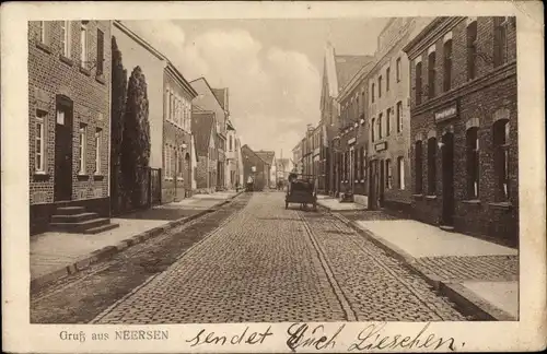 Ak Neersen Willich am Niederrhein, Straßenpartie im Ort