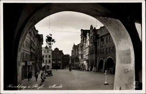 Ak Jelenia Góra Hirschberg Riesengebirge Schlesien, Markt
