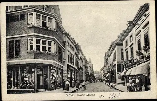 Ak Kleve am Niederrhein, Große Straße, Geschäfte, Zigarrenhandlung