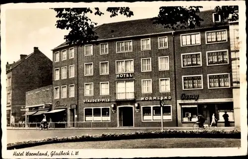 Ak Gladbeck im Ruhrgebiet, Hotel Wormland, Stauder Pils, Gasag