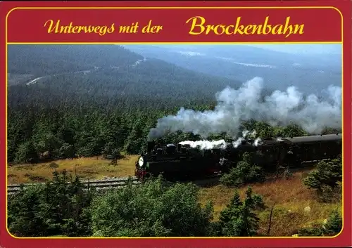 Ak Brockenbahn, Dampflokomotive, Deutsche Eisenbahn