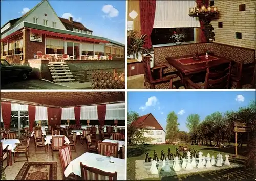 Ak Hummersen Lügde im Weserbergland, Restaurant Lippsche Rose