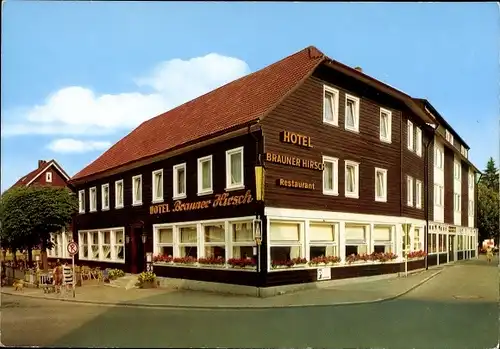 Ak Braunlage im Oberharz, Hotel Brauner Hirsch, Gästehaus Hercynia