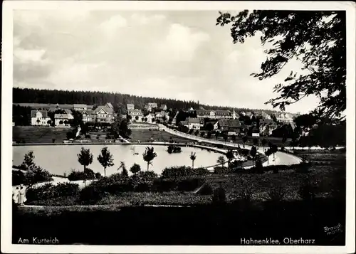 Ak Hahnenklee Bockswiese Goslar im Harz, Am Kurteich