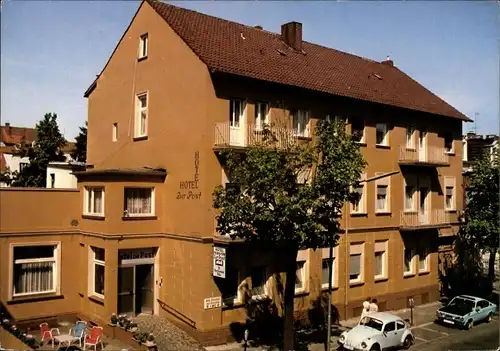 Ak Bad Oeynhausen in Westfalen, Hotel Zur Post, Bahnhofstraße 17