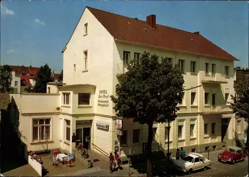 Ak Bad Oeynhausen in Westfalen, Hotel Zur Post, Bahnhofstraße 17