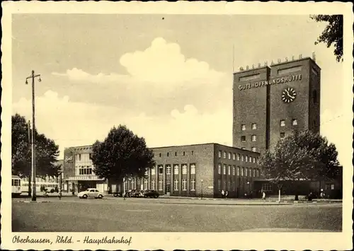 Ak Oberhausen im Ruhrgebiet, Hauptbahnhof