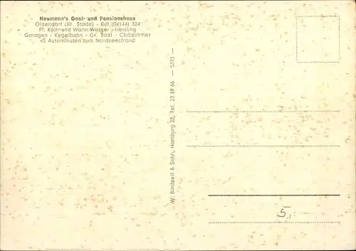 Ak Oldendorf im Kreis Stade, Neumann's Gast- und Pensionshaus