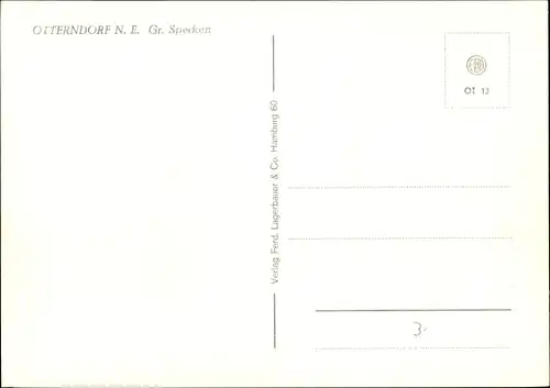 Ak Otterndorf an der Niederelbe, Gr. Specken