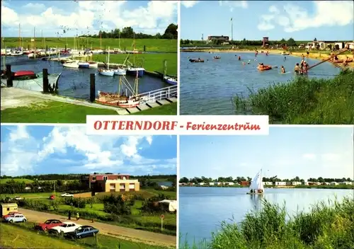 Ak Otterndorf an der Niederelbe, Ferienzentrum, Freibad, Hafen