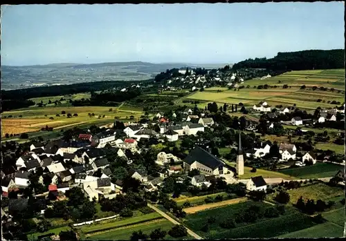 Ak Wallmerod im Westerwald, Luftbild vom Ort mit Blick auf Molsberg