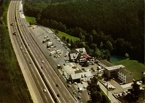 Ak Heiligenroth Westerwald, Motel Bundesautobahn Raststätte