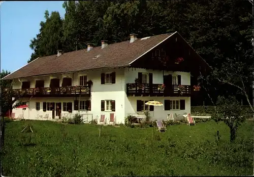 Ak Prien am Chiemsee Oberbayern, Gästehaus Schwarz, Roseneck 30