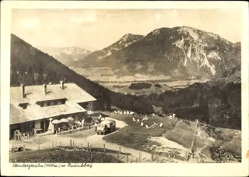 Foto Ak Ruhpolding in Oberbayern, Steinberger Alm, Rauschberg
