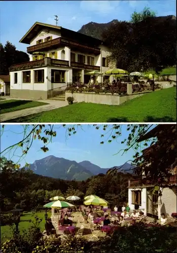 Ak Marquartstein im Chiemgau, Burg Café