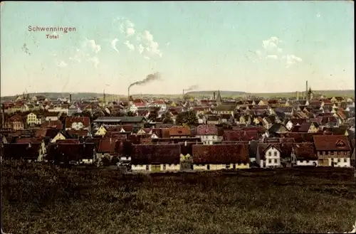 Ak Schwenningen am Neckar, Totalansicht