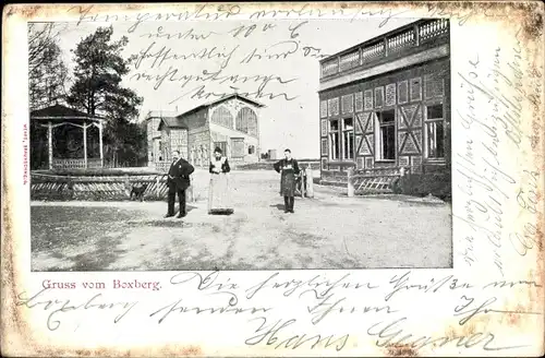 Ak Boxberg in Baden, Partie am Gasthof, Fachwerk