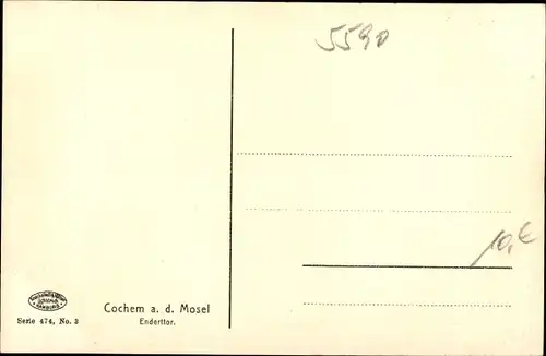 Ak Cochem an der Mosel, Enderttor