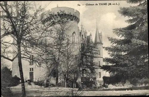 Ak Tigné Maine et Loire, Château