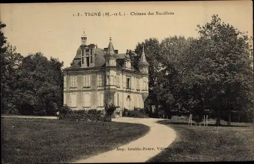 Ak Tigné Maine et Loire, Château des Bouillons