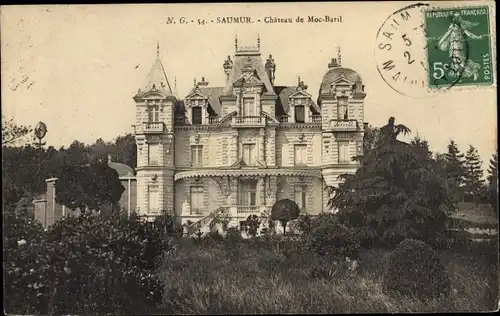 Ak Saumur Maine et Loire, Château de Moc-Baril