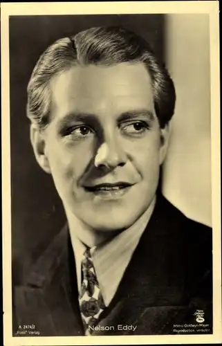 Ak Schauspieler Nelson Eddy, Portrait, Ross Verlag A 24742