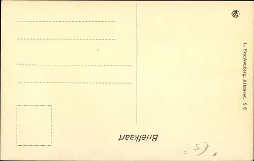 Ak Alkmaar Nordholland Niederlande, Koning Willelmshuis