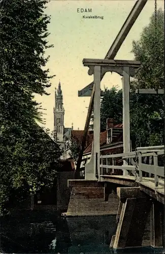 Ak Edam Nordholland Niederlande, Kwakelbrug